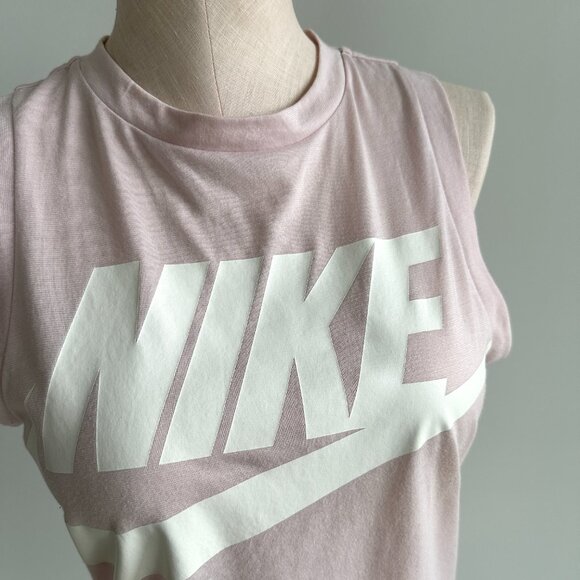 Nike Muscle Tank Top Light Pink Womens Size XS Sleeveless Tee - Picture 4 of 7